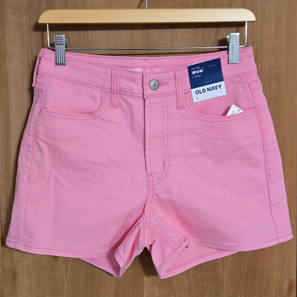 Old Navy Women's High Waist Pink Shorts